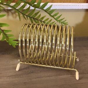 Vintage Spring Coil Desktop Letter File Holder